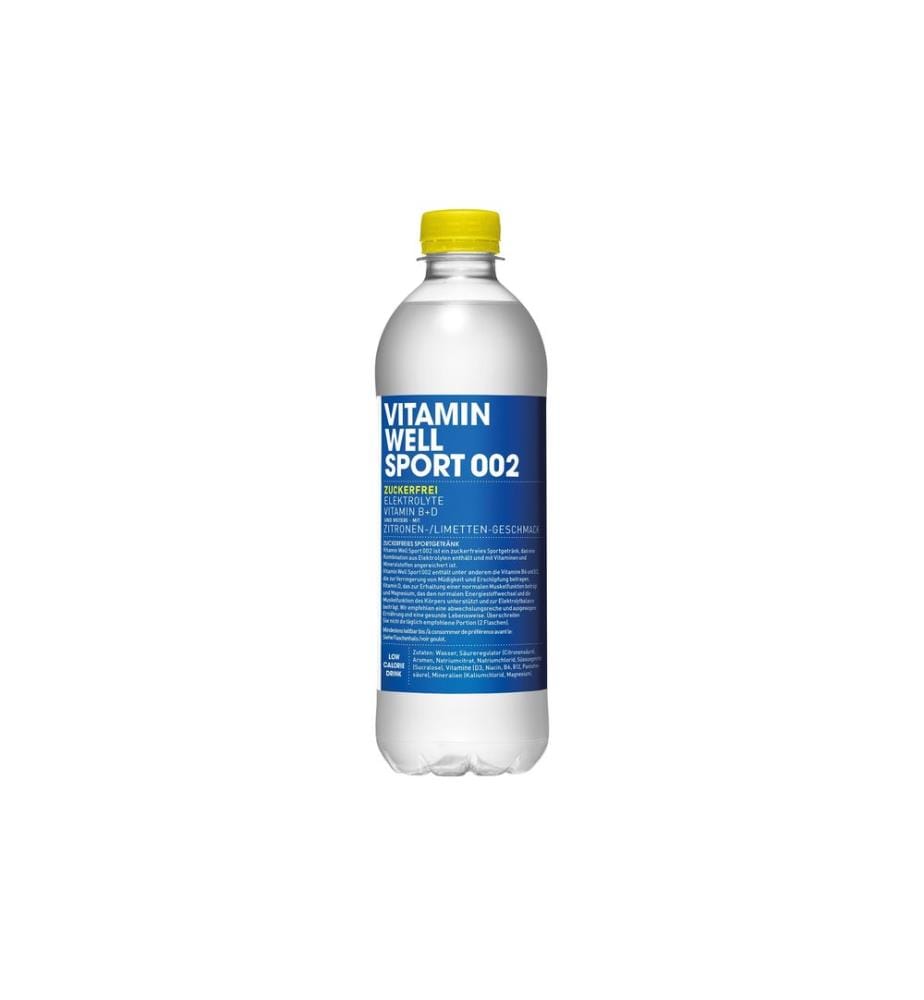 VITAMIN WELL - Sportgetränk Sport 002 12 x 0.5 l, zuckerfrei