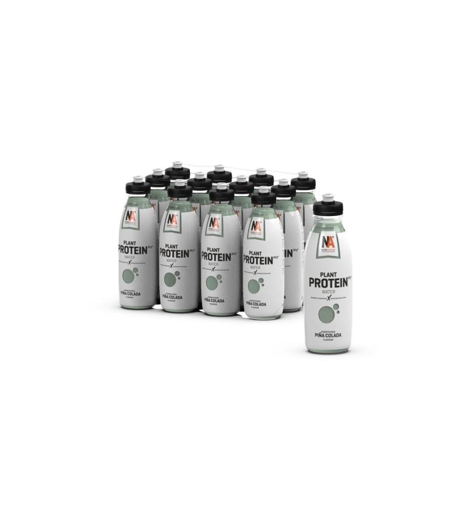 NUTRIATHLETIC - Boisson sportive PlanProtein Water Pina Colada, 12 x 500 ml