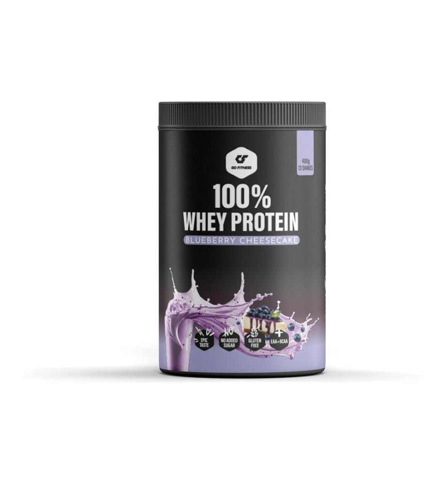 Go Fitness - Pulver 100% Whey Protein Blaubeeren/Cheesecake 400 g