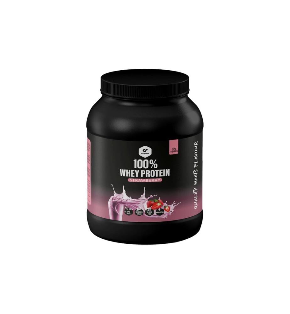 Go Fitness - Pulver 100% Whey Protein Erdbeere 2200 g