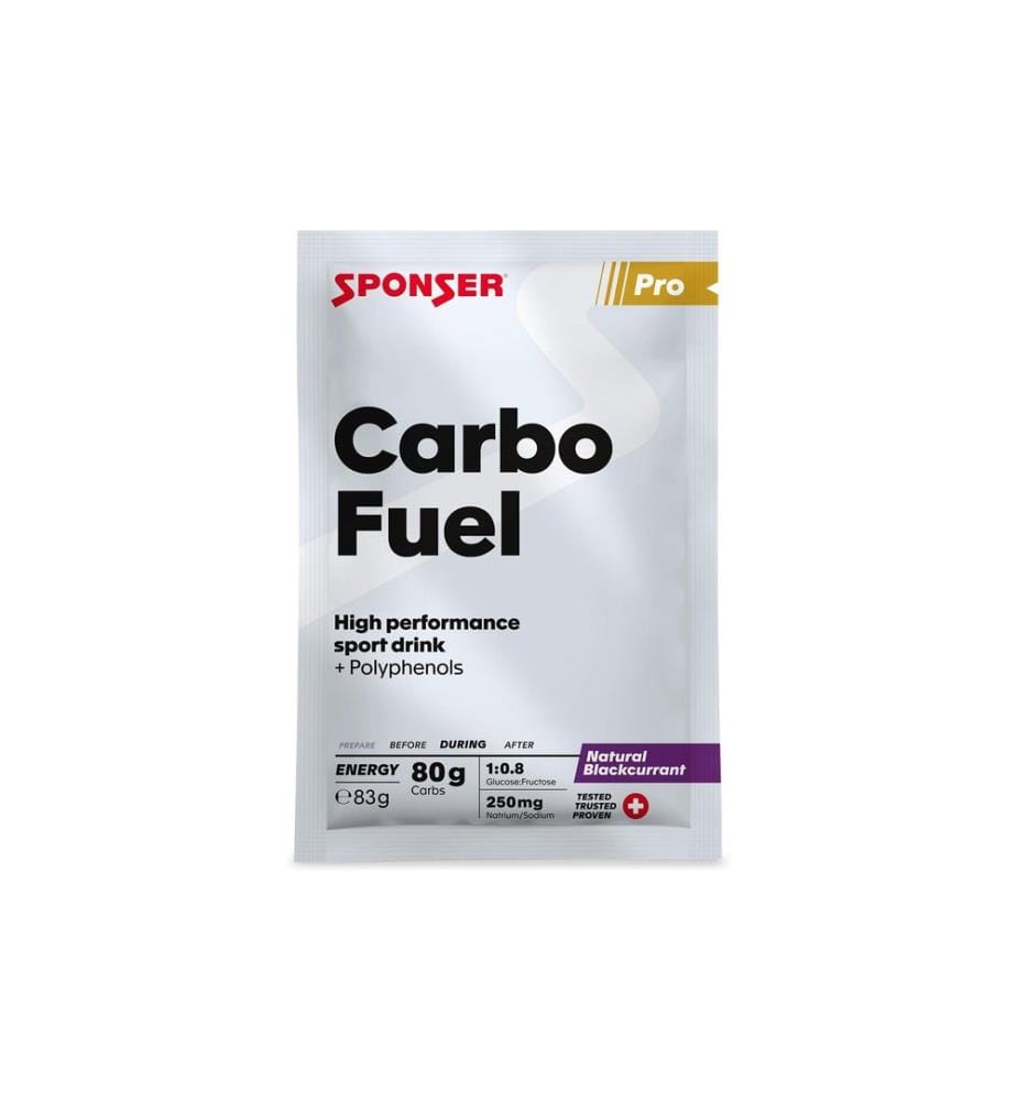 Sponser Carbo Fuel, Cassis naturel, 10 x 83 g