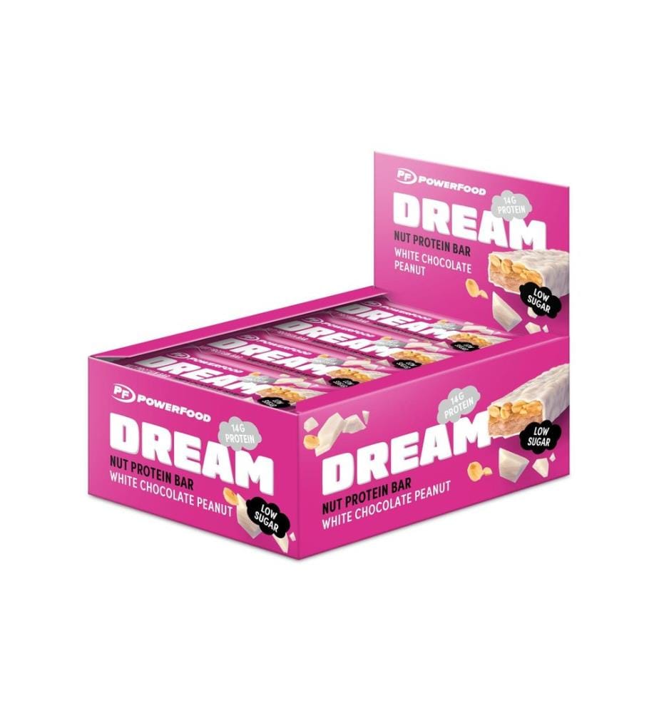 PowerFood One - Dream Nut Protein Bar Erdnuss/Weisse Schokolade, 12 x 50 g