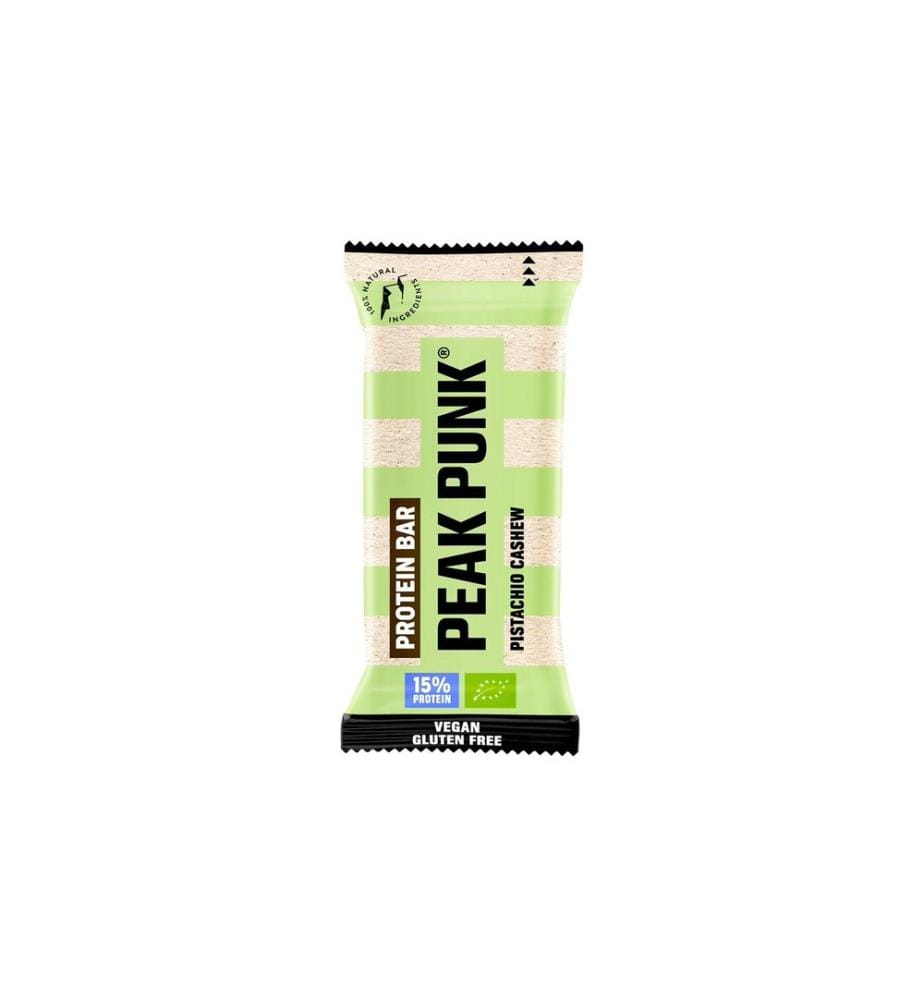 PEAK PUNK - Bio Protein Bar Pistachio Cashew 12 x 55 g