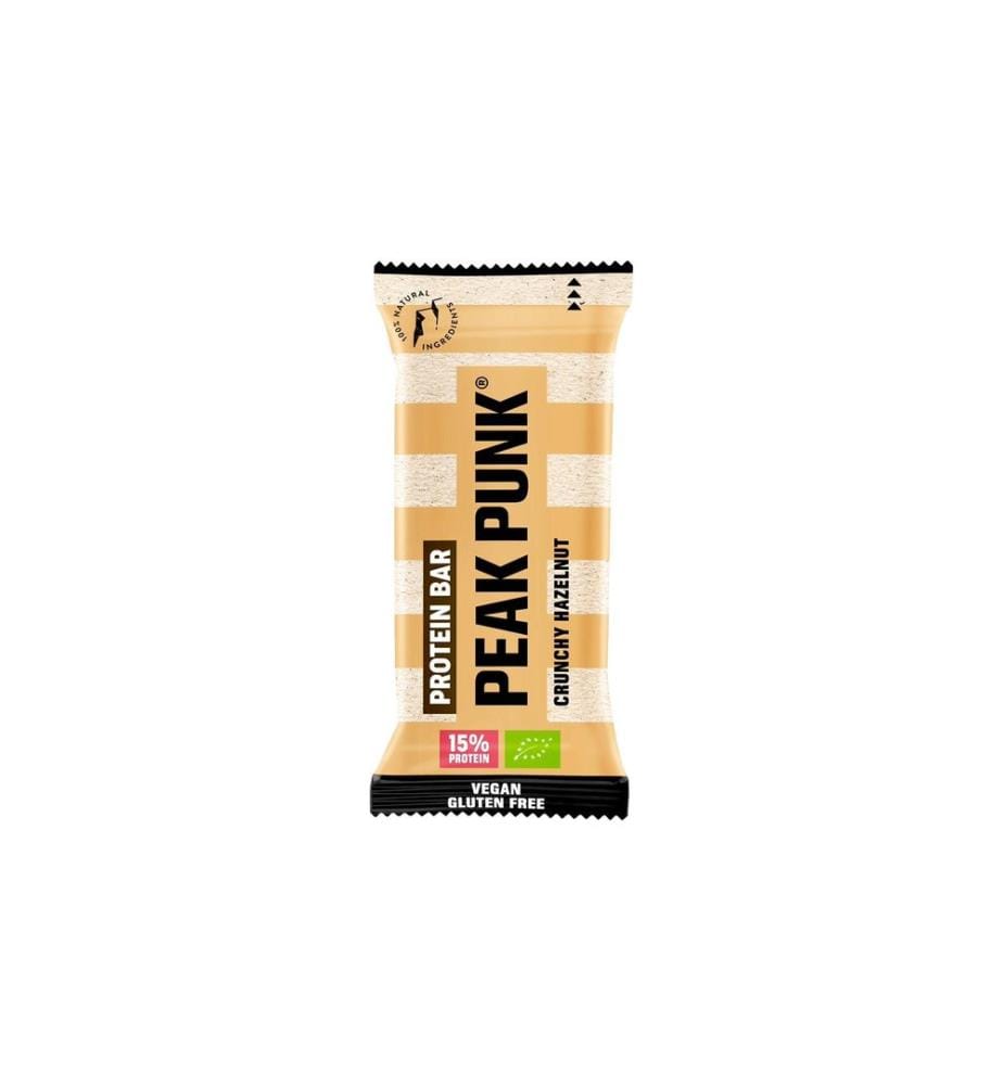 PEAK PUNK - Bio Protein Bar Crunchy Hazelnut 12 x 55 g