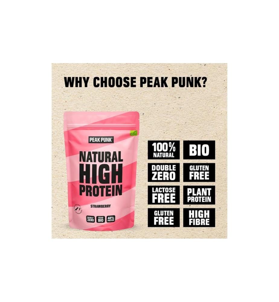 PEAK PUNK - Bio High-Protein Shake Erdbeere 250 g