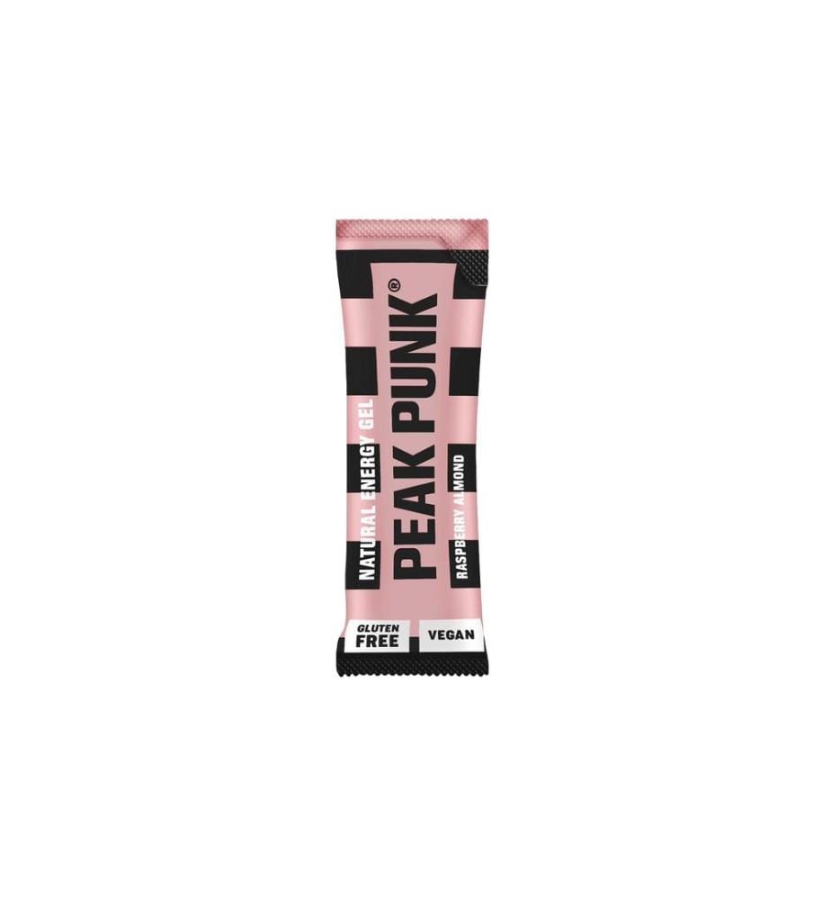PEAK PUNK - Natural Energy Gel Raspberry Almond 12 x 25 g