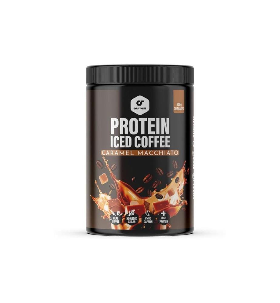 Go Fitness - Poudre Protein Iced Coffee Caramel/Café 900 g