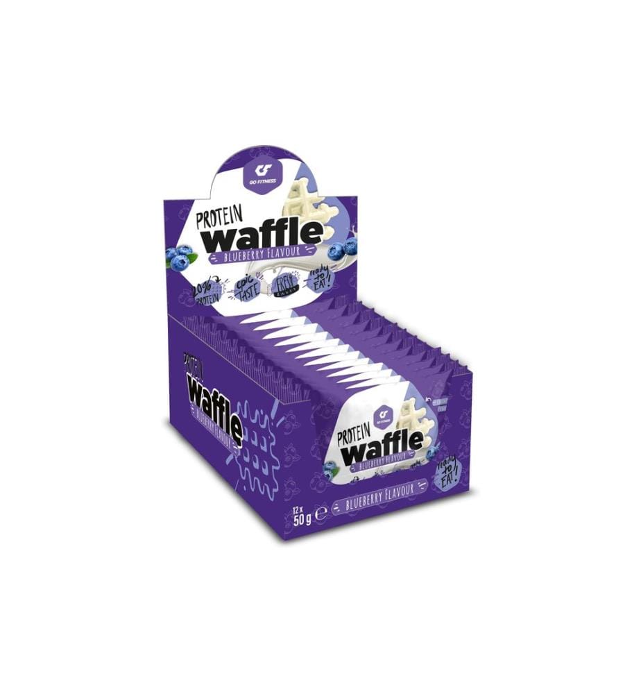 Go Fitness - Barre Nutrition Protein Waffle Blueberry 12 x 50 g