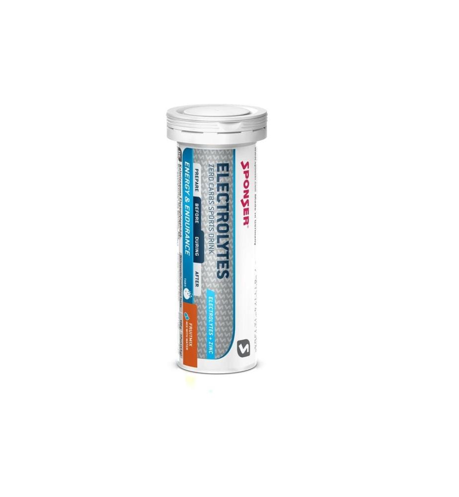 Sponser Electrolytes Tabs Fruit Mix, 12 tubes