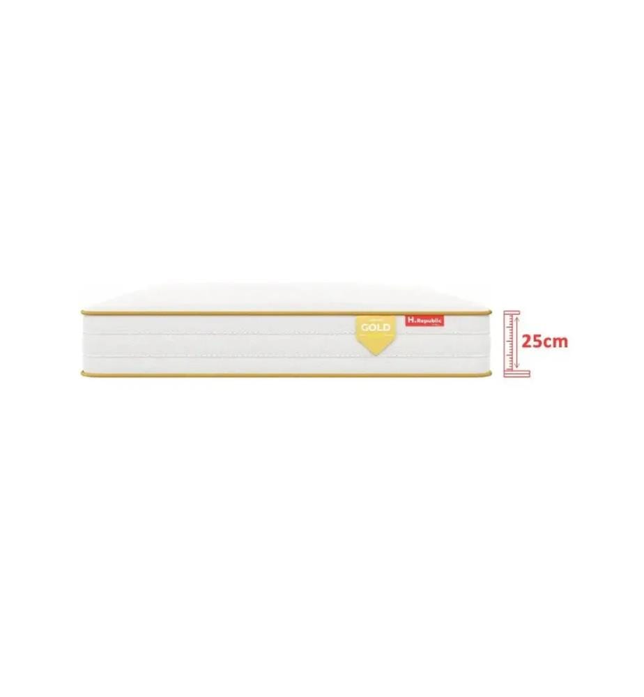 Materasso 160 x 200 con molle insacchettate - HGOLD 25 cm
