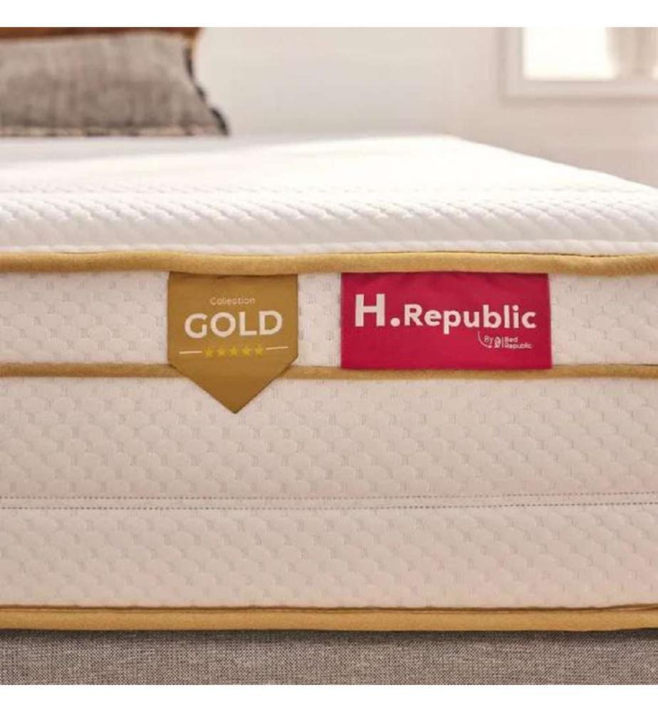 Materasso 90 x 190 a micro molle insacchettate e memory foam HD - HGOLD 30 cm
