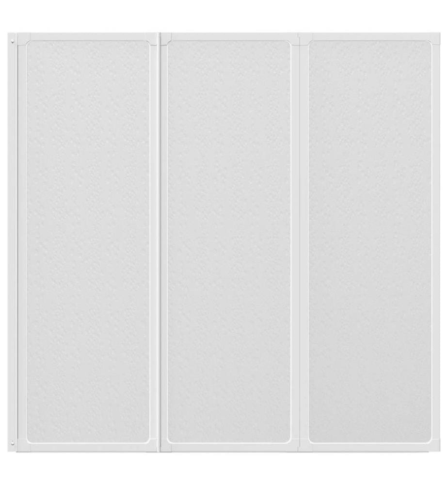 Duschwand 141 x 132 cm 3 Paneele Faltbar
