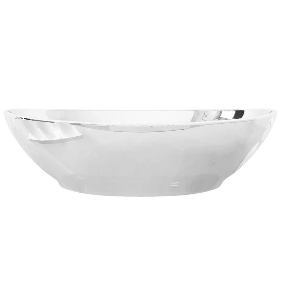 Waschbecken 40 x 33 x 13,5 cm Keramik Silber