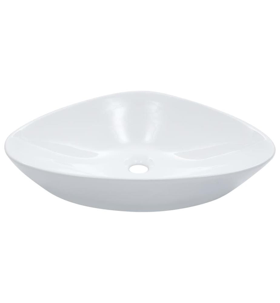 Waschbecken 58,5 x 39 x 14 cm Keramik Weiss