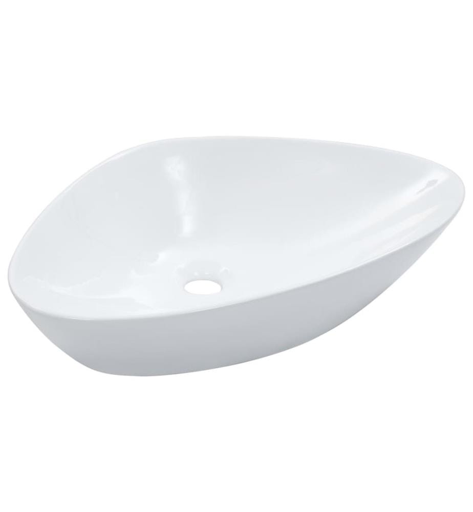Waschbecken 58,5 x 39 x 14 cm Keramik Weiss