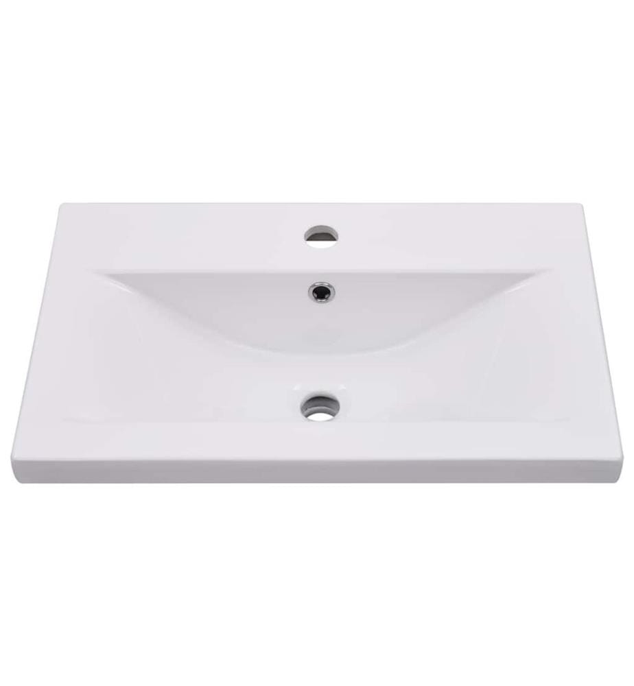 Lavabo encastré 61 x 39,5 x 18,5 cm Céramique Blanc