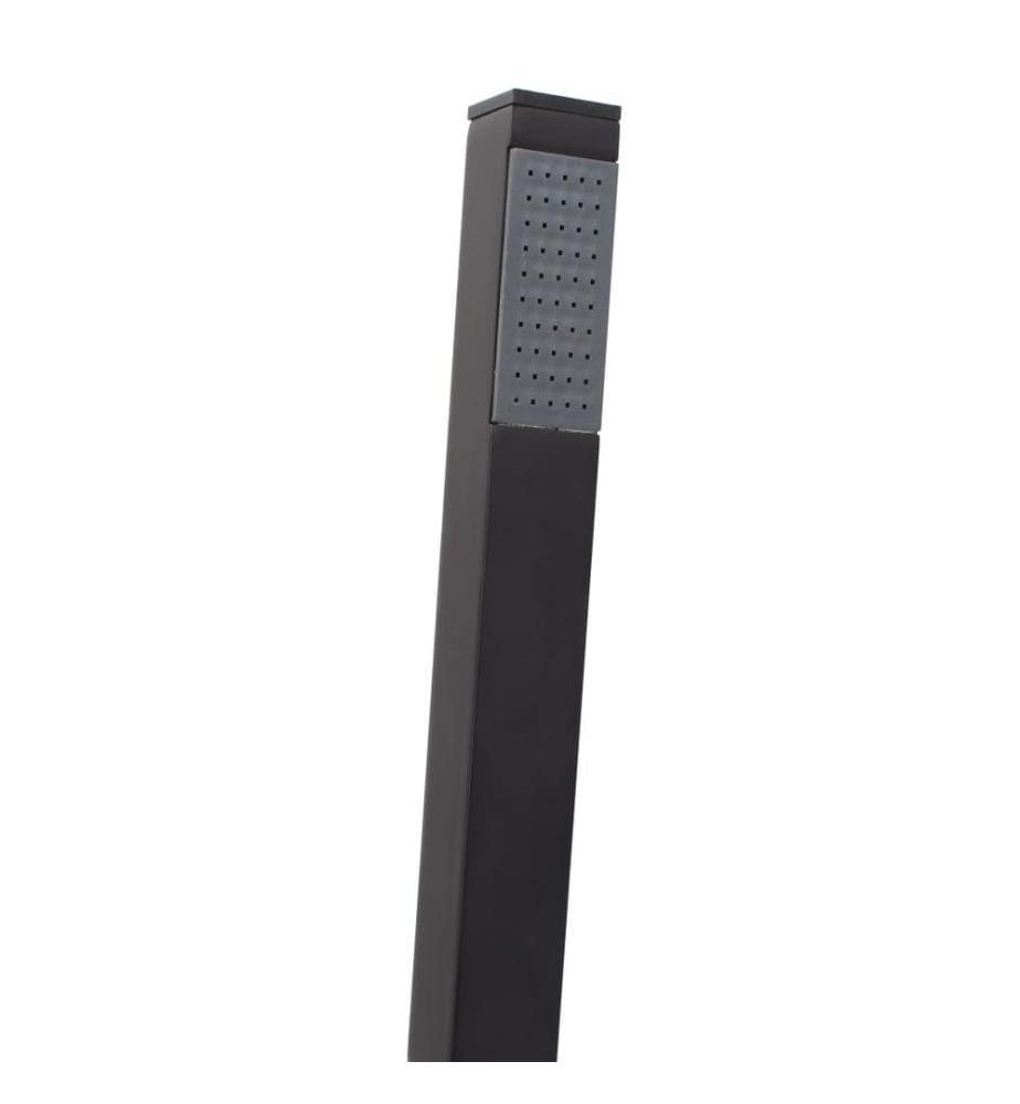 Robinet de baignoire sur pied Noir Acier inoxydable 90 cm