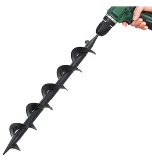 Erdbohrer Stahl 75×600 mm