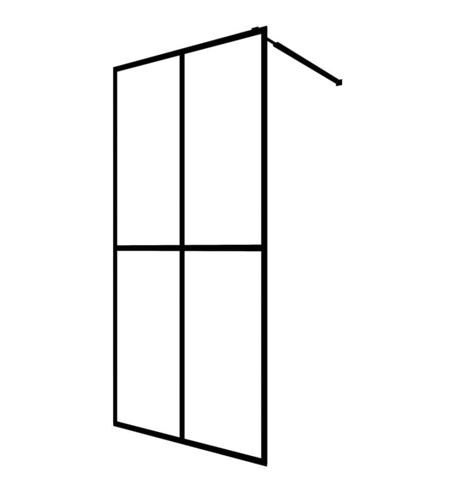 Duschwand für Walk-in Dusche Mattes Sicherheitsglas 80x195 cm