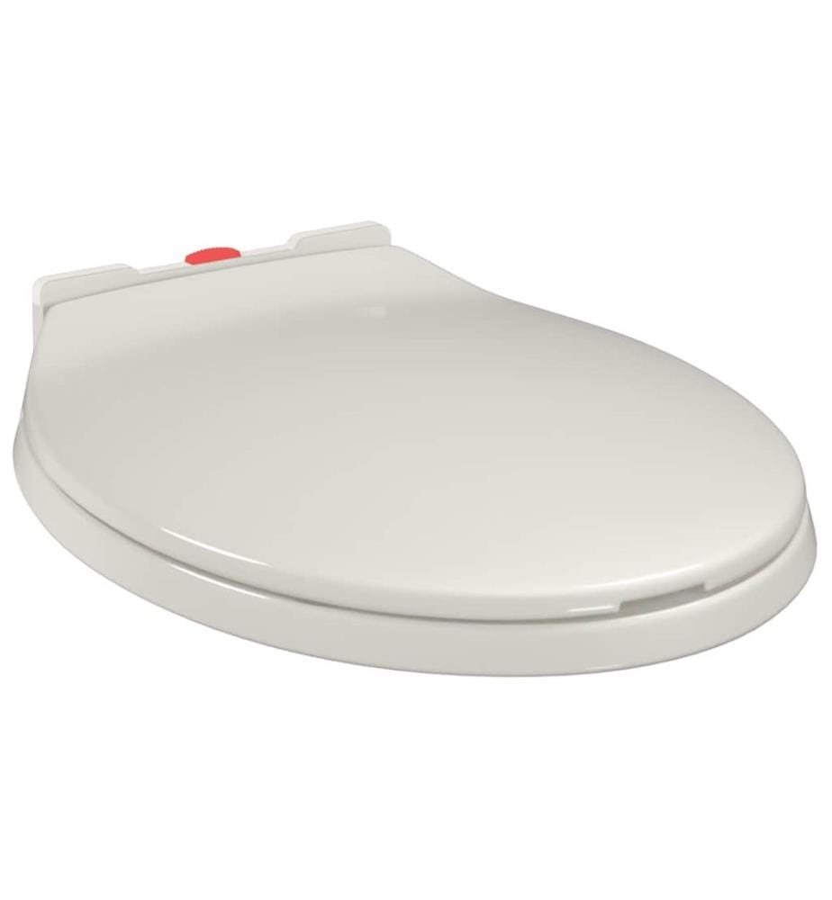 Toilettensitz mit Absenkautomatik Quick-Release Hellgrau Oval