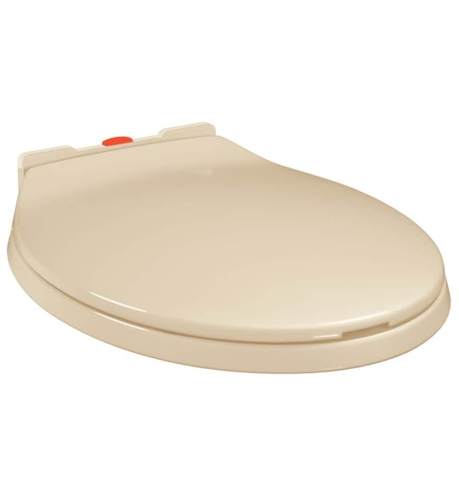 Siège de toilette à fermeture en douceur Beige Ovale