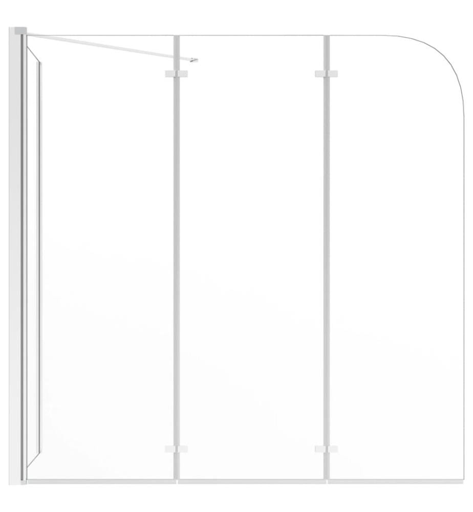 Duschabtrennung 120x69x130 cm Hartglas Transparent