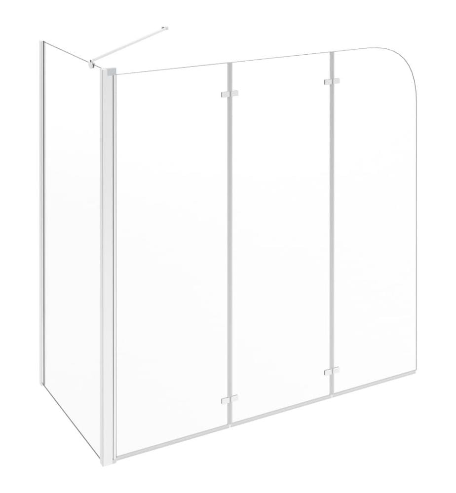 Duschabtrennung 120x69x130 cm Hartglas Transparent