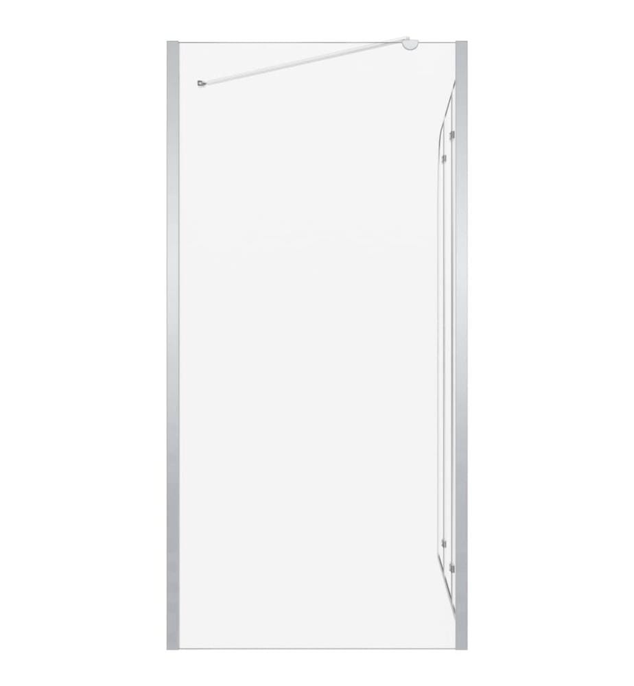 Duschabtrennung 120x69x130 cm Hartglas Transparent