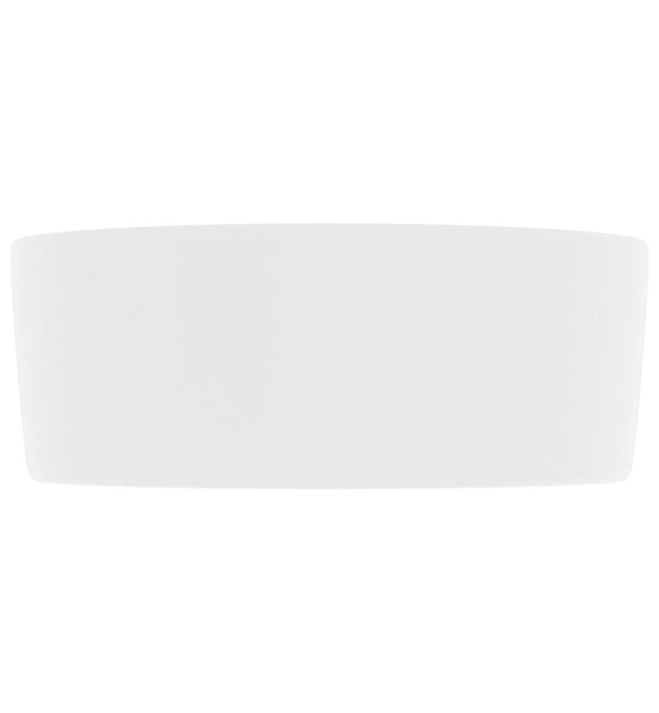 Luxuriöses Waschbecken Rund Matt Weiss 40x15 cm Keramik