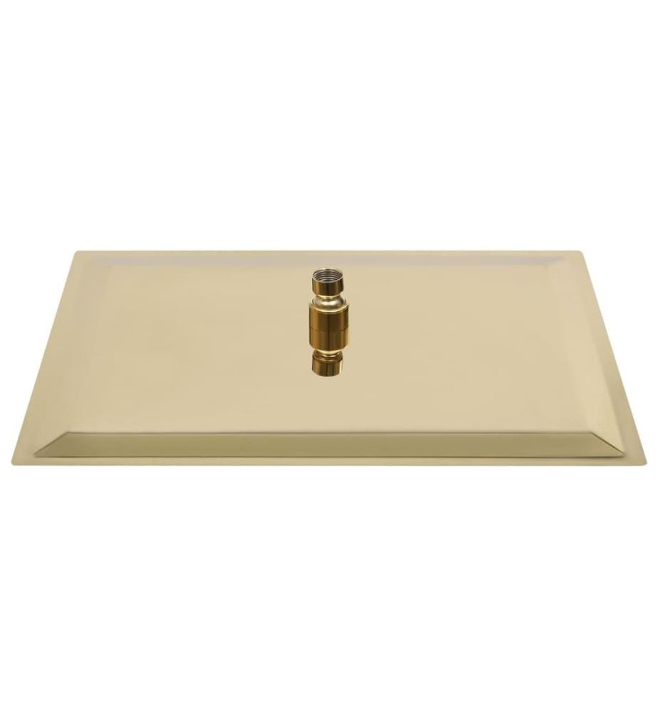Regenbrause Edelstahl 40x30 cm Rechteckig Golden