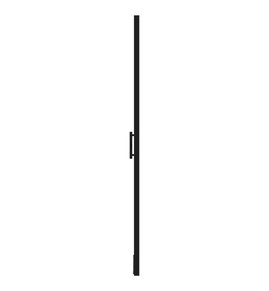 Duschtür Hartglas 91x195 cm Schwarz