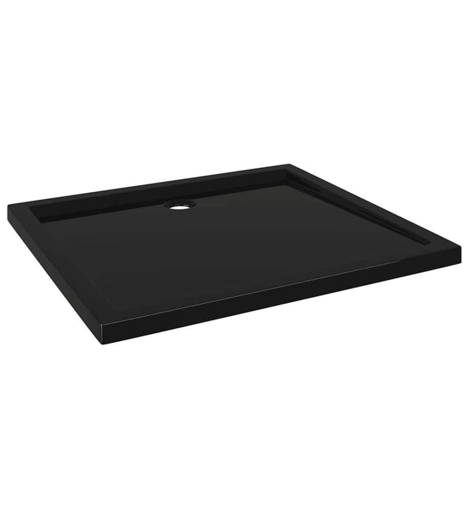 Duschtasse ABS Rechteckig Schwarz 80x90 cm