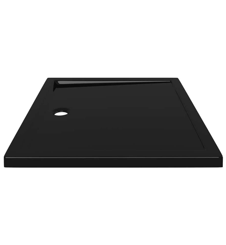 Duschtasse ABS Rechteckig Schwarz 80x90 cm
