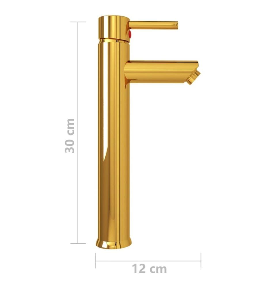 Badezimmer Mischbatterie Golden 12x30 cm