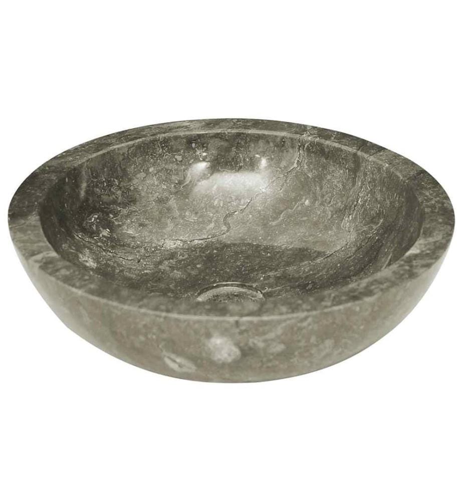 Lavabo Gris Ø40x12 cm Marbre