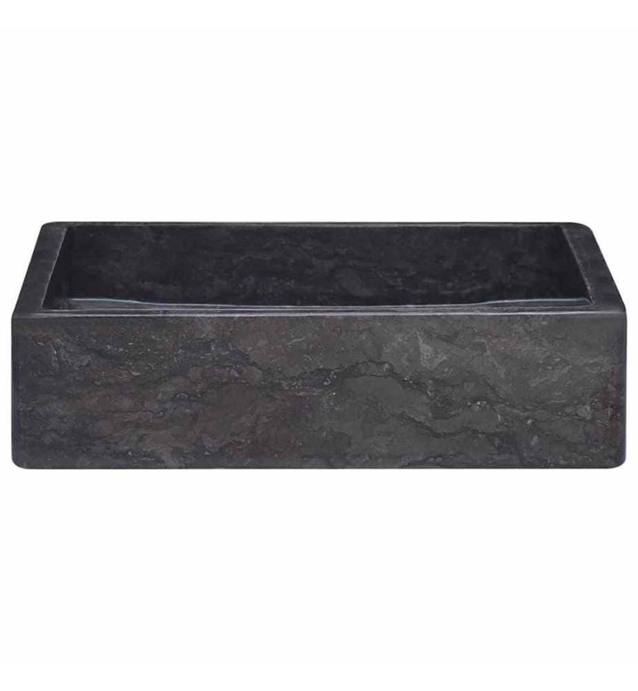 Lavabo Noir 40x40x10 cm Marbre