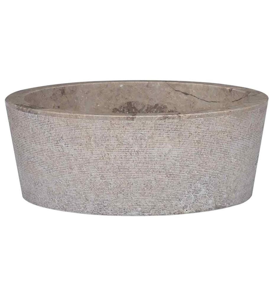 Lavabo Gris Ø40x15 cm Marbre