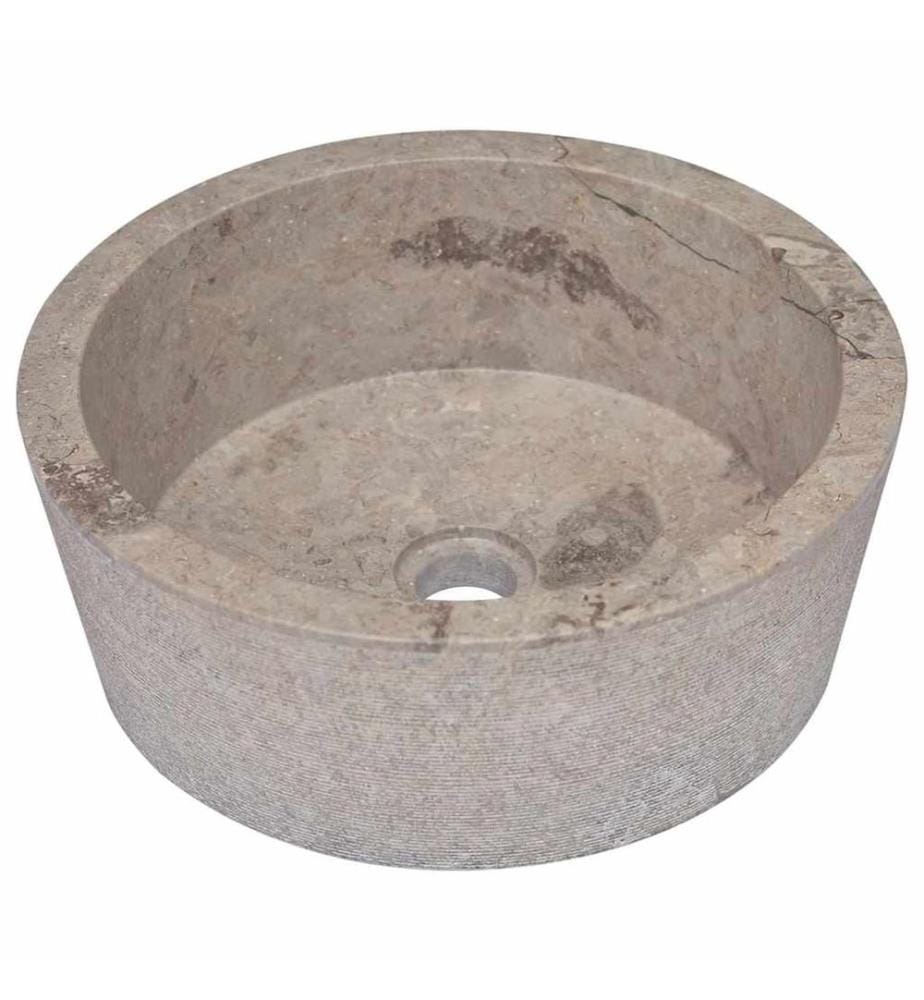 Lavabo Gris Ø40x15 cm Marbre