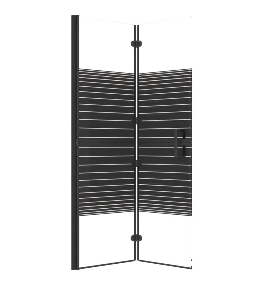 Faltbare Duschkabine ESG 100x140 cm Schwarz