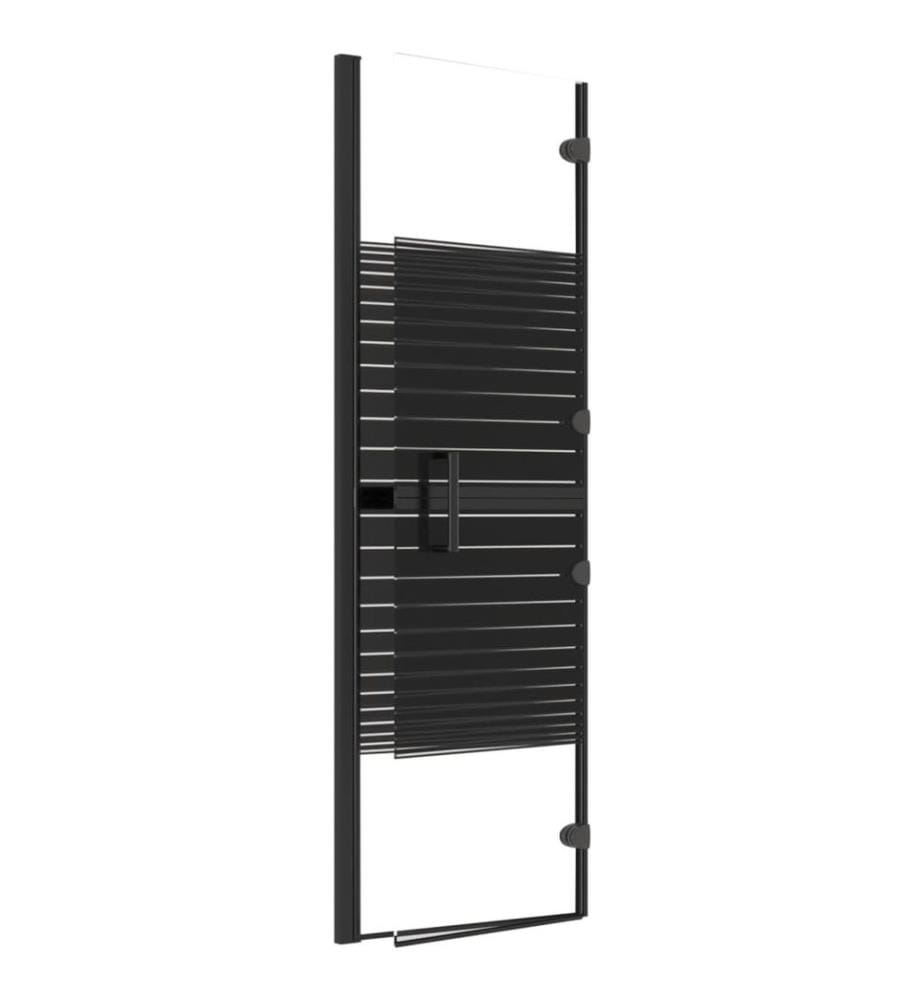Faltbare Duschkabine ESG 100x140 cm Schwarz