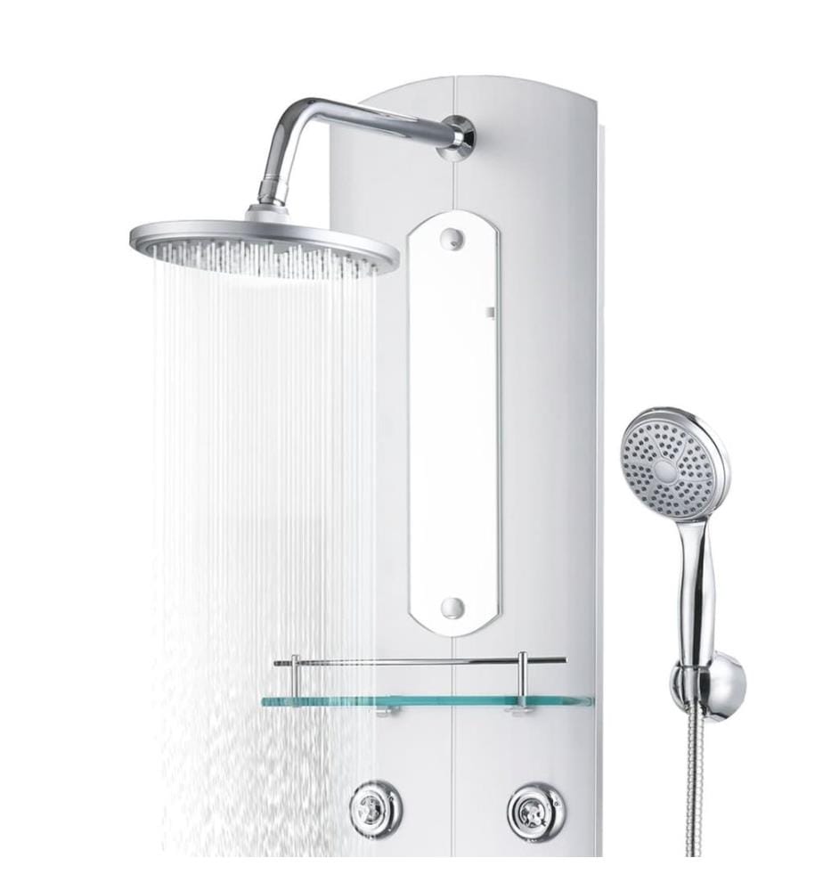 Duschpaneel 25x43x110 cm Silber