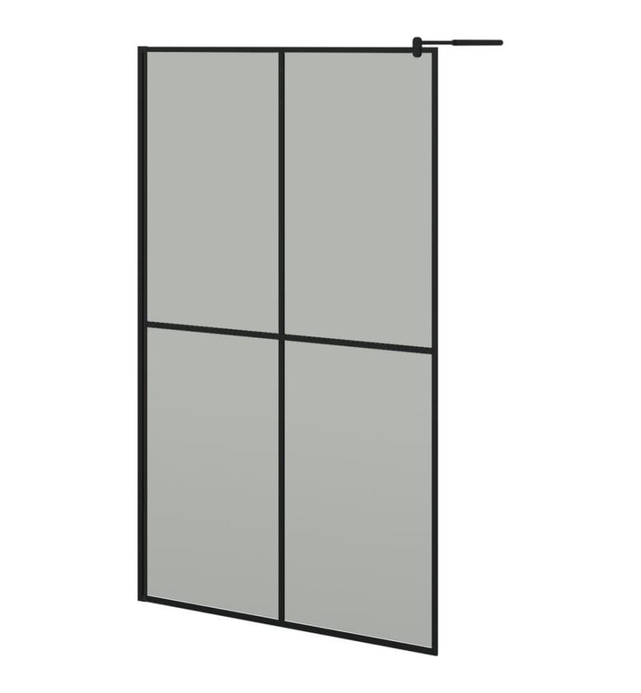 Duschwand für Walk-in Dusche 118x190 cm Dunkles Sicherheitsglas