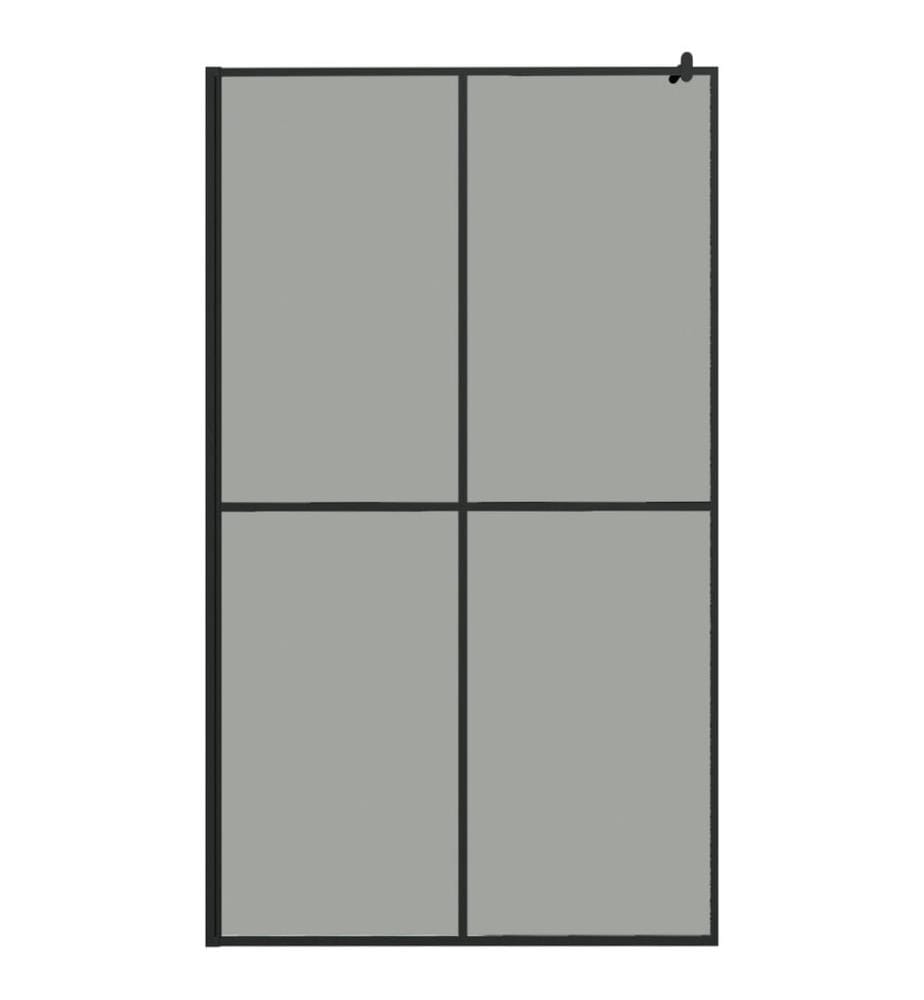 Duschwand für Walk-in Dusche 118x190 cm Dunkles Sicherheitsglas