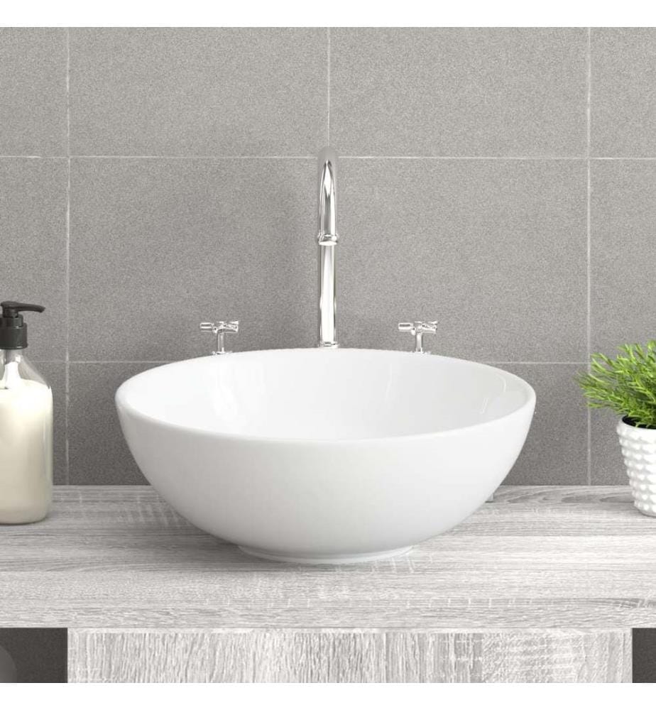 Lavabo Blanc 28x28x10 cm Céramique