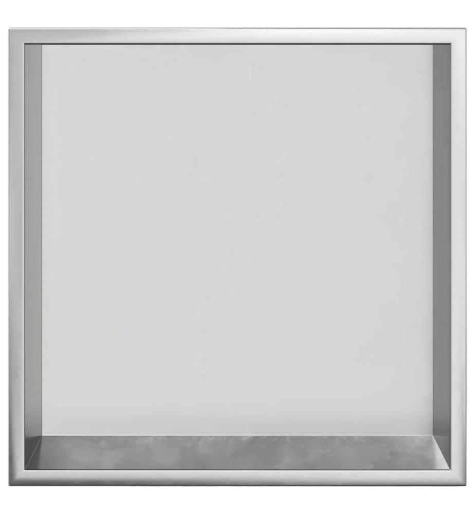 Duschnische Gebürstet Silbern 32x32x9 cm Edelstahl