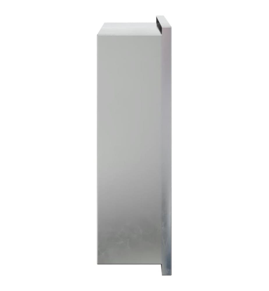 Duschnische Gebürstet Silbern 32x32x9 cm Edelstahl