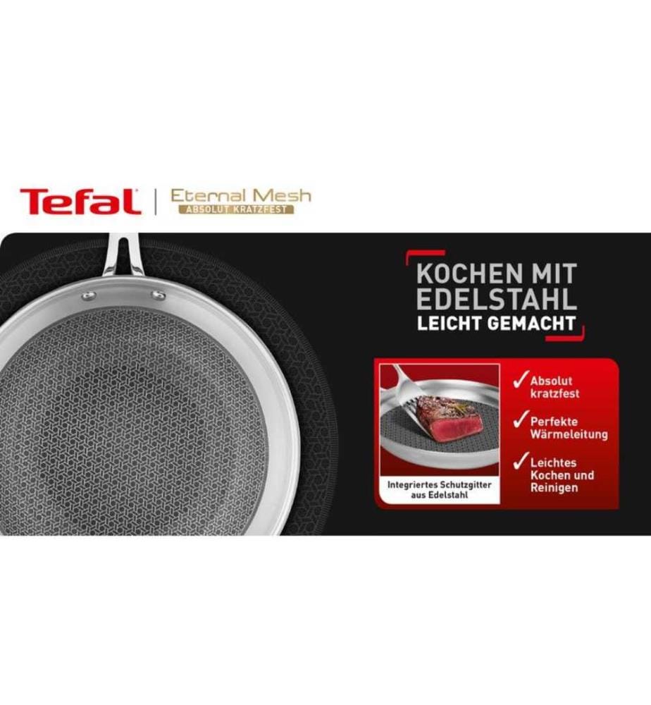 TEFAL - Wok Eternal Mesh 28 cm