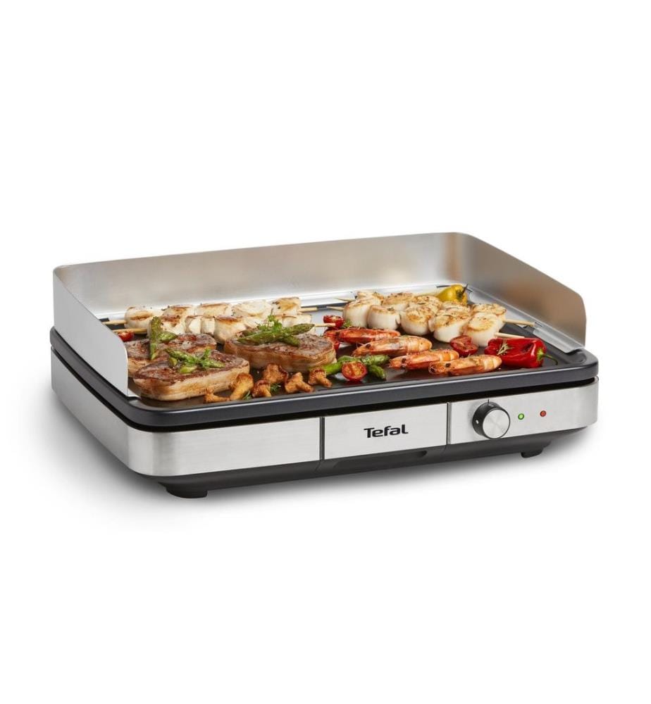 TEFAL - Barbecue de table Maxi Plancha Noir/Argenté