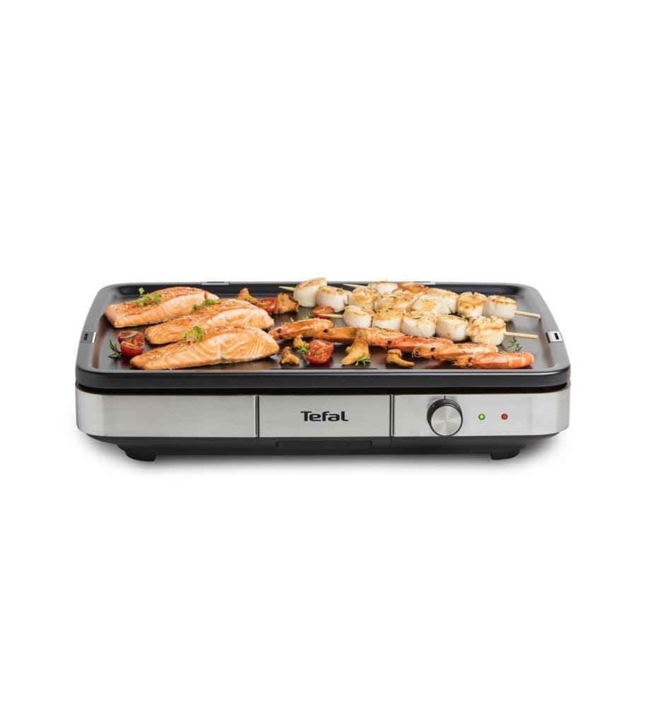 TEFAL - Barbecue de table Maxi Plancha Noir/Argenté
