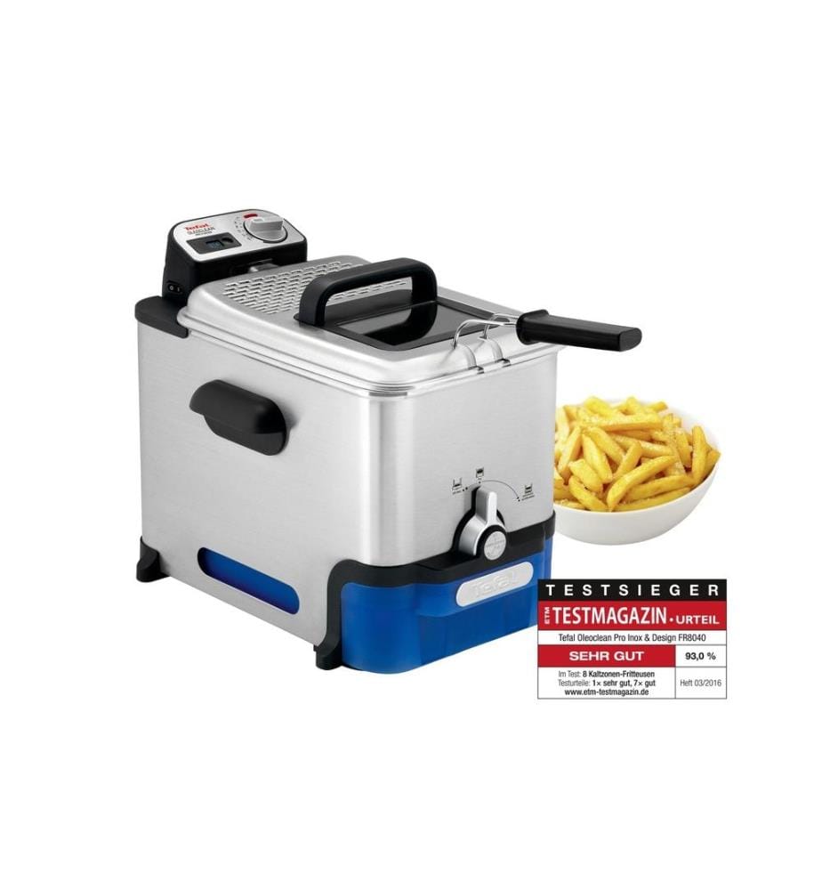 TEFAL - Fritteuse Oleoclean Pro Inox & Design 1.2 kg